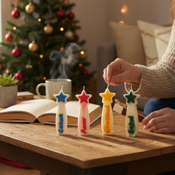 velas estrella de Belén